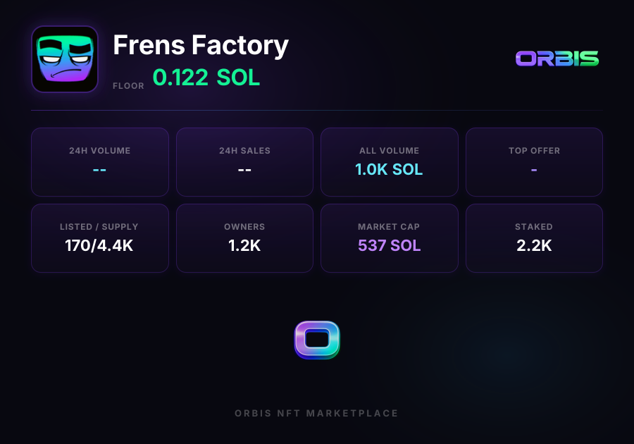 Frens Factory | Orbis NFT Marketplace